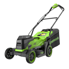 Аккумуляторная газонокосилка Greenworks GD24X2LM361, 48v (2х24v), 36 см, 1440 Вт, без АКБ и ЗУ