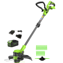 Триммер аккумуляторный Greenworks G40LT331, 40V, 33 см, с 1хАКБ 4Ач и ЗУ