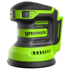 Аккумуляторная эксцентриковая шлифмашина Greenworks OS325, 24v, Ø 125 мм, Амп.: 2.4 мм, без АКБ и ЗУ