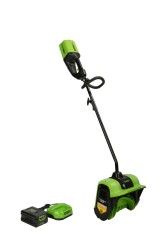 Снегоуборочная лопата Greenworks GD60SS30k5, 60v, 30 см, 1.4 кВт, 1.9 л.с, в комплекте с АКБ 5 А·ч и ЗУ (аккумуляторная)